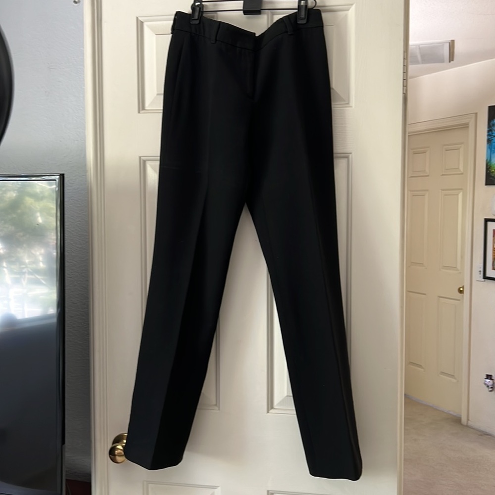 Burberry black wool slacks
